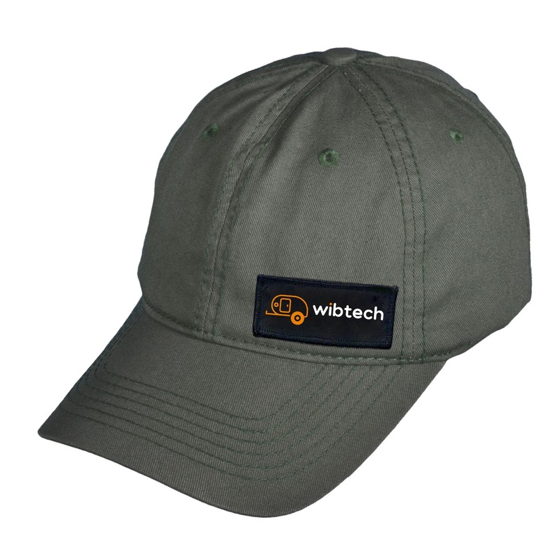 Wibtech   Patch Dad Hat Dark Olive