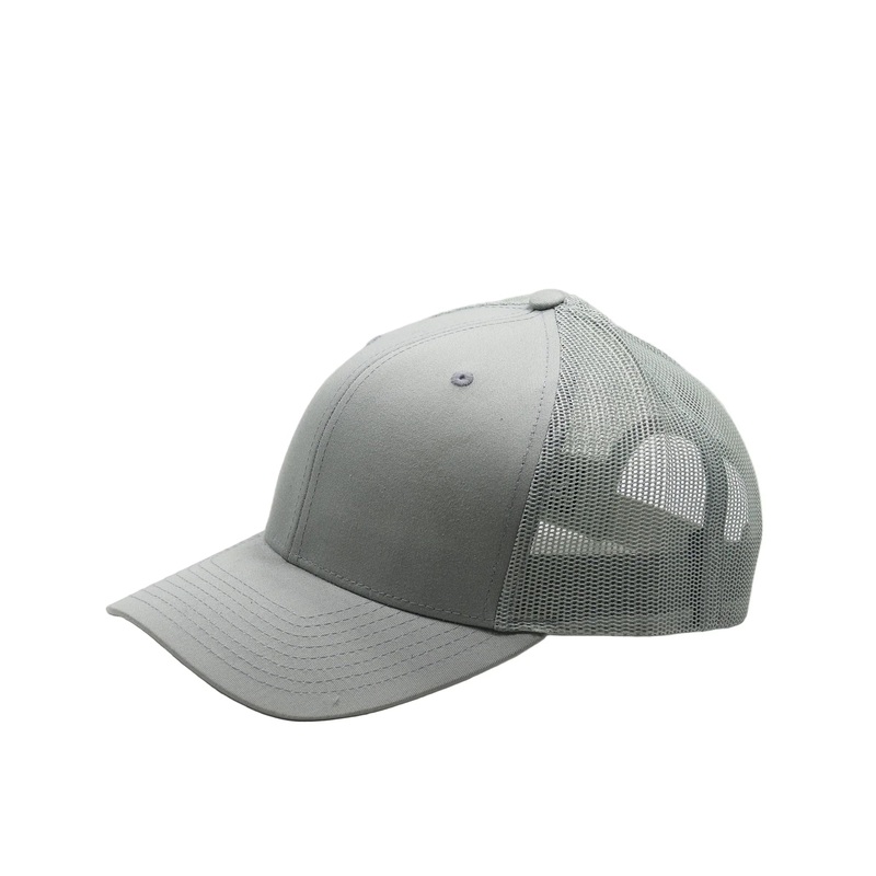 5 Panel Low Profile Cap|Gray|Polyester|Mesh|Nylon|Twill|Cotton|Acrylic