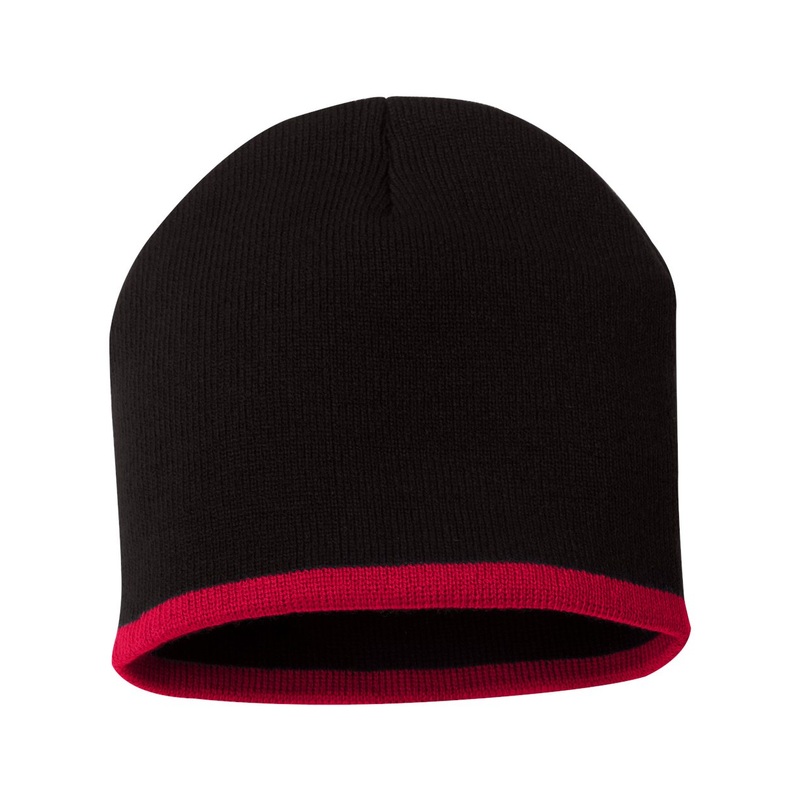 Sportsman SP09 – 8 Bottom-Striped Knit Beanie