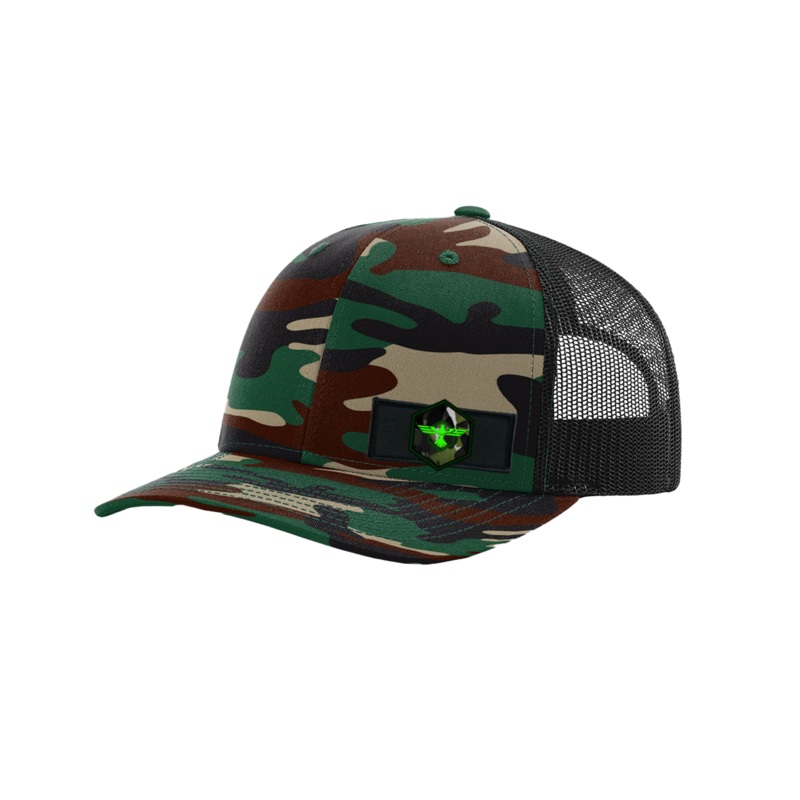 The Operators   Patch Richardson Snapback Trucker Hat Army Camo/Black