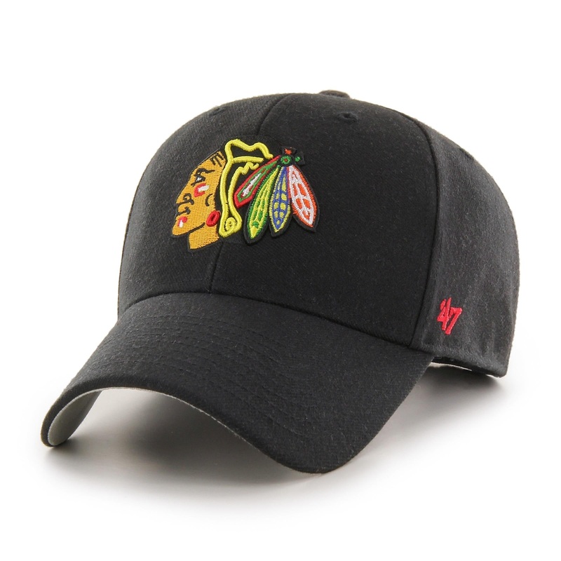 ’47 – Chicago Blackhawks MVP Adjustable Cap – Blackk