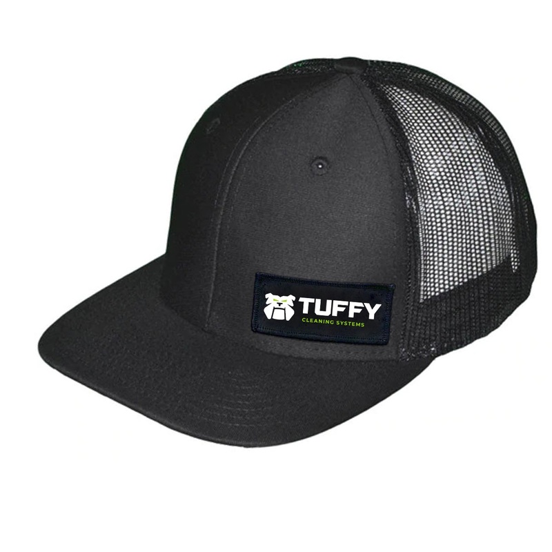 Tuffy Cleaning Systems Reverse   Patch Snapback Trucker Hat Black