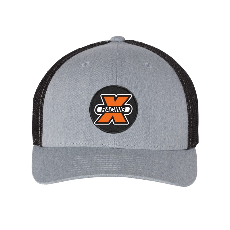 X Racing    Patch Snapback Trucker Hat Heather Gray/Black