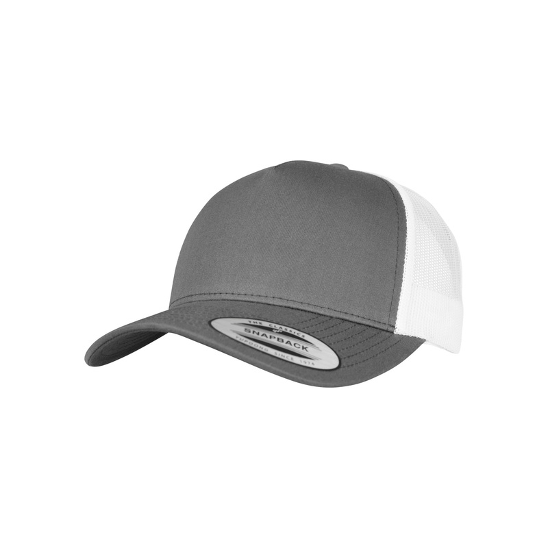 5-Panel Retro Trucker 2-Tone Cap – Charcoal/White