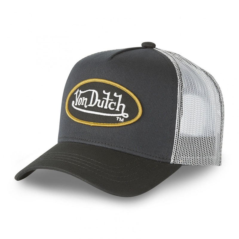 Von Dutch – Oval Patch – Trucker Cap – Grey/Black