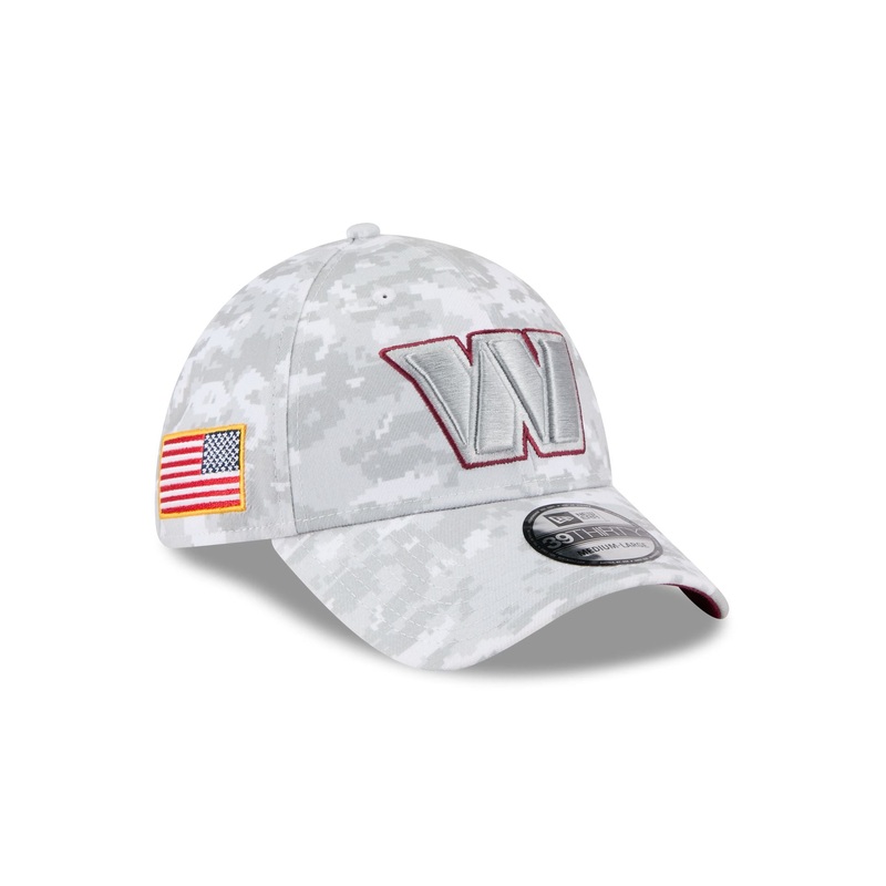 Washington Commanders 2025 Salute to Service Fan Gear 39THIRTY Stretch Fit Hat