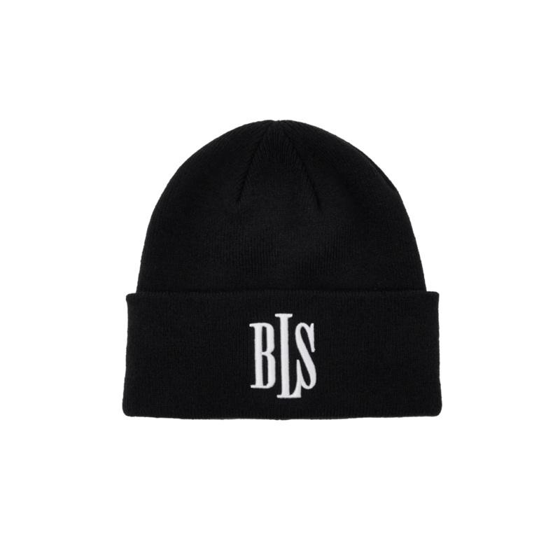 BLS – Classic 3D Beanie – Black/White