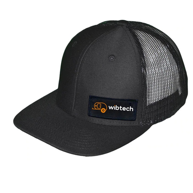 Wibtech   Patch Snapback Trucker Hat Black