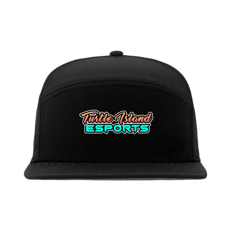Turtle Island Esports  Waterproof Performance HTV Flat Brim Snapback Hat Black