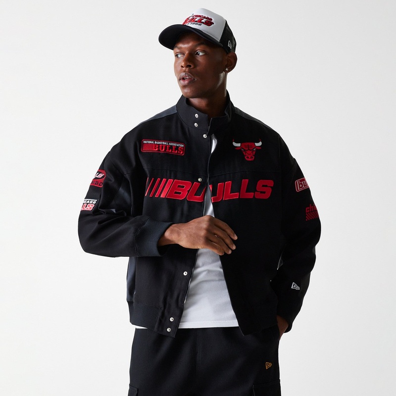 New Era – NBA MOTORSPORT Jacket – Chicago Bulls – Black