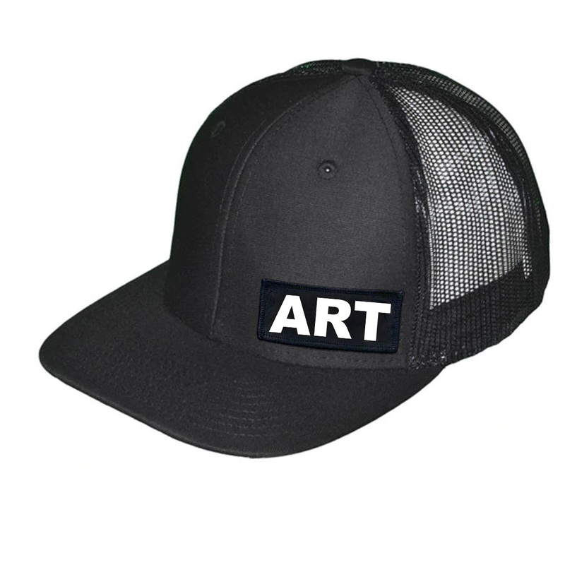 Art Brand   Patch Snapback Trucker Hat Black