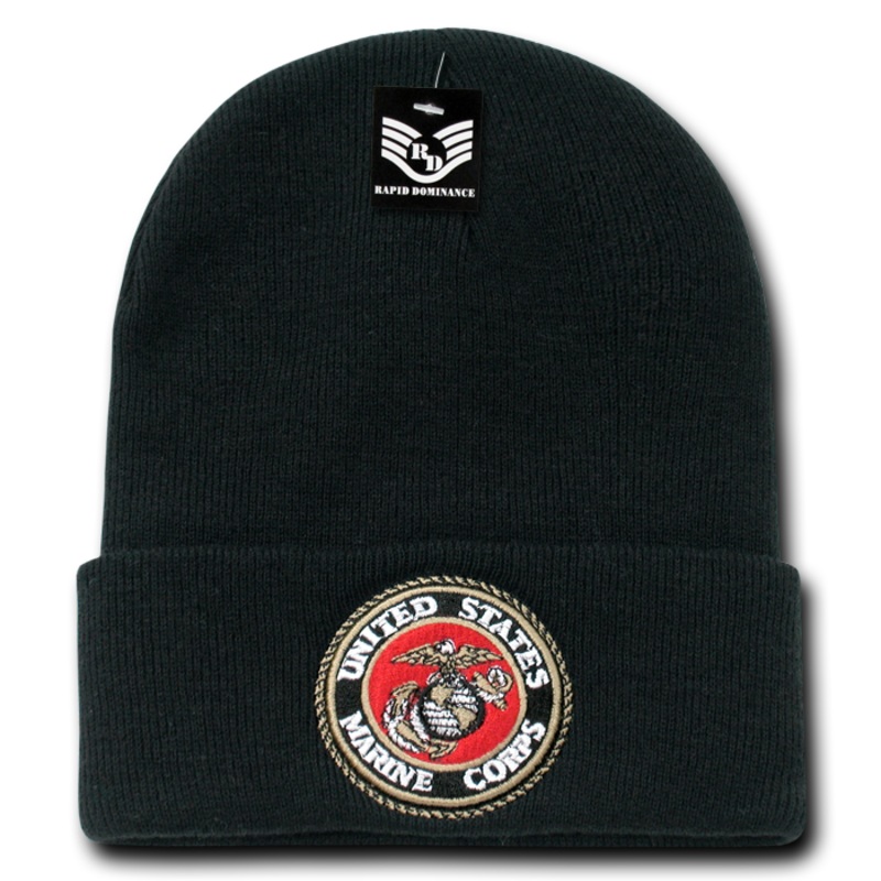 United States Marine Corps Beanie, Marines Knit Cap, USMC Beanie, Marines Emblem – Rapid Dominance S81