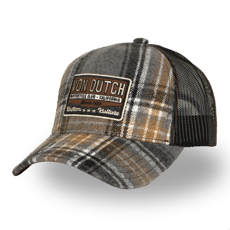Von Dutch – Flannel – Trucker Cap – Brown