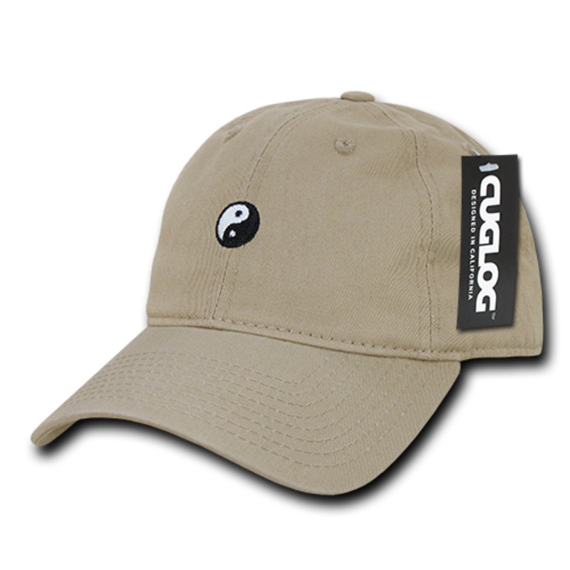 Yin Yang Baseball Cap Dad Hat, Khaki
