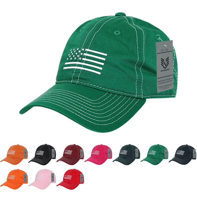 America USA White Flag Dad Hats – A03