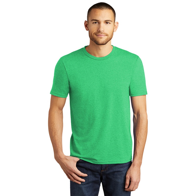 District DM130 Perfect Tri Tee – Green Frost