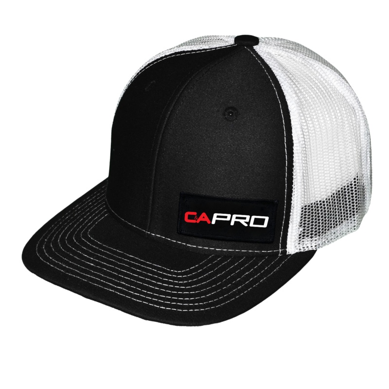 C&A Pro Skis   Patch Snapback Trucker Hat Black/White