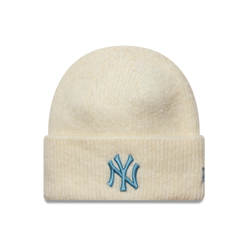 New Era – WMNS Wide Cuff Beanie – New York Yankees – Light Chrome/Light Blue