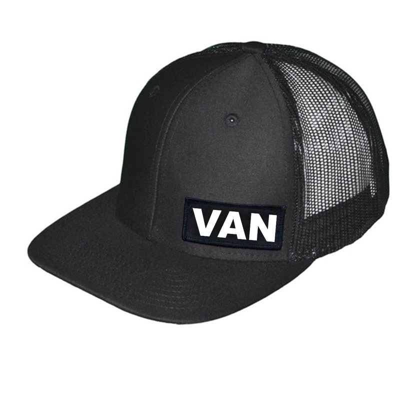 Van Brand   Patch Snapback Trucker Hat Black