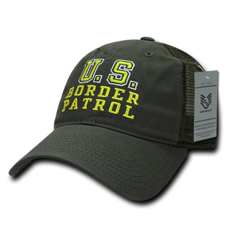 US Border Patrol Trucker Hat Relaxed Mesh Baseball Cap Customs – Rapid Dominance S79
