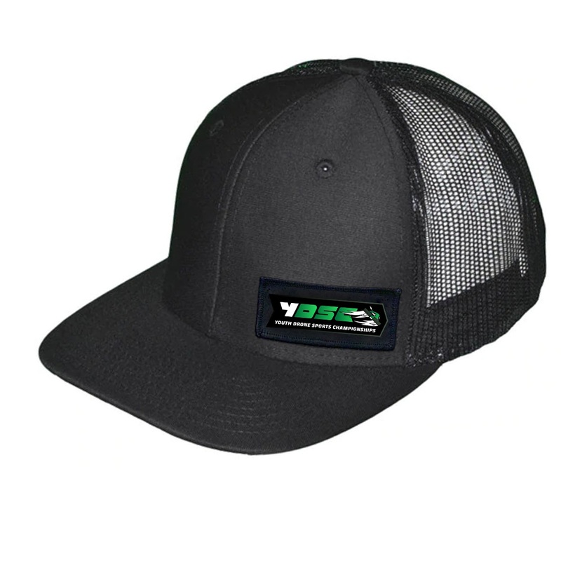 Youth Drone Sports Championships   Patch Snapback Trucker Hat Black