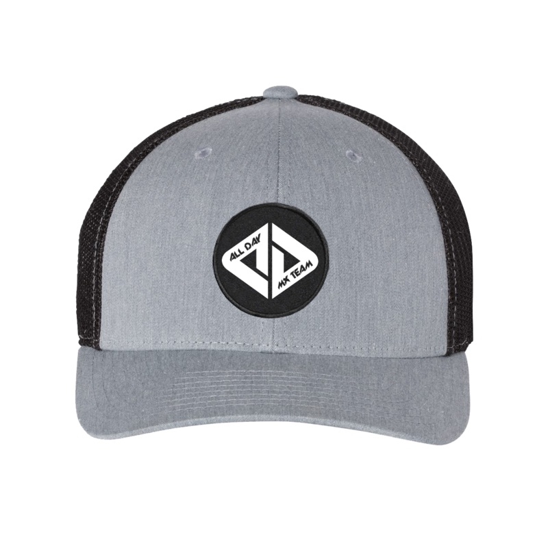ALL DAY MX TEAM    Patch Snapback Trucker Hat Heather Gray/Black