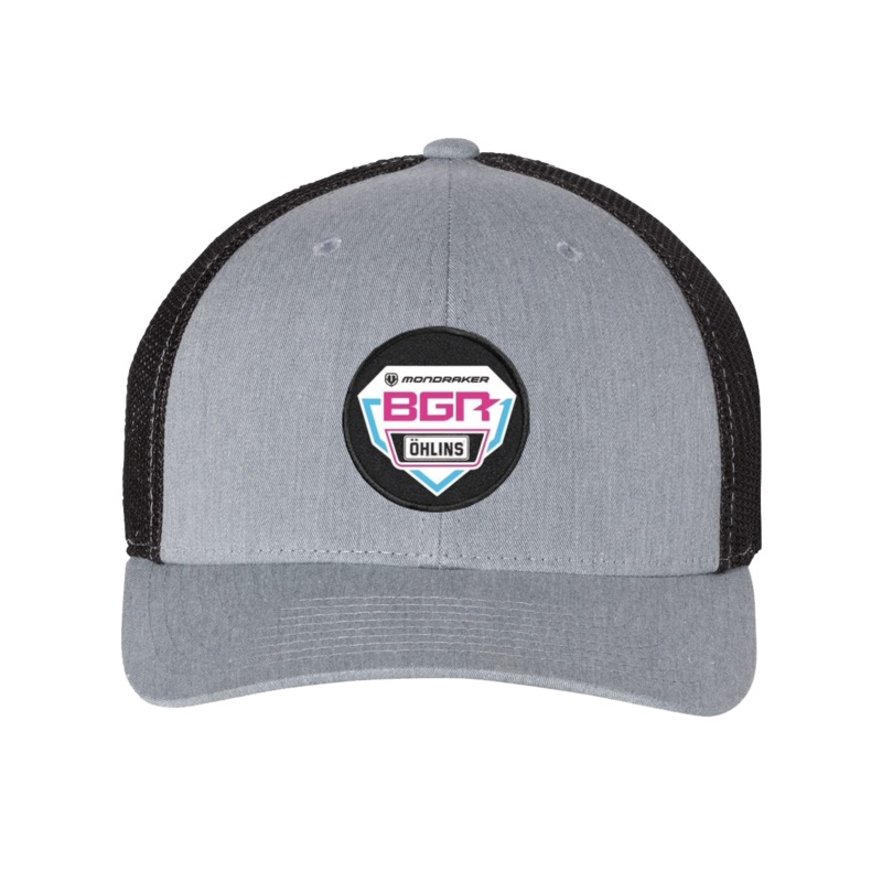 BGR MTB Race Team    Patch Snapback Trucker Hat Heather Gray/Black
