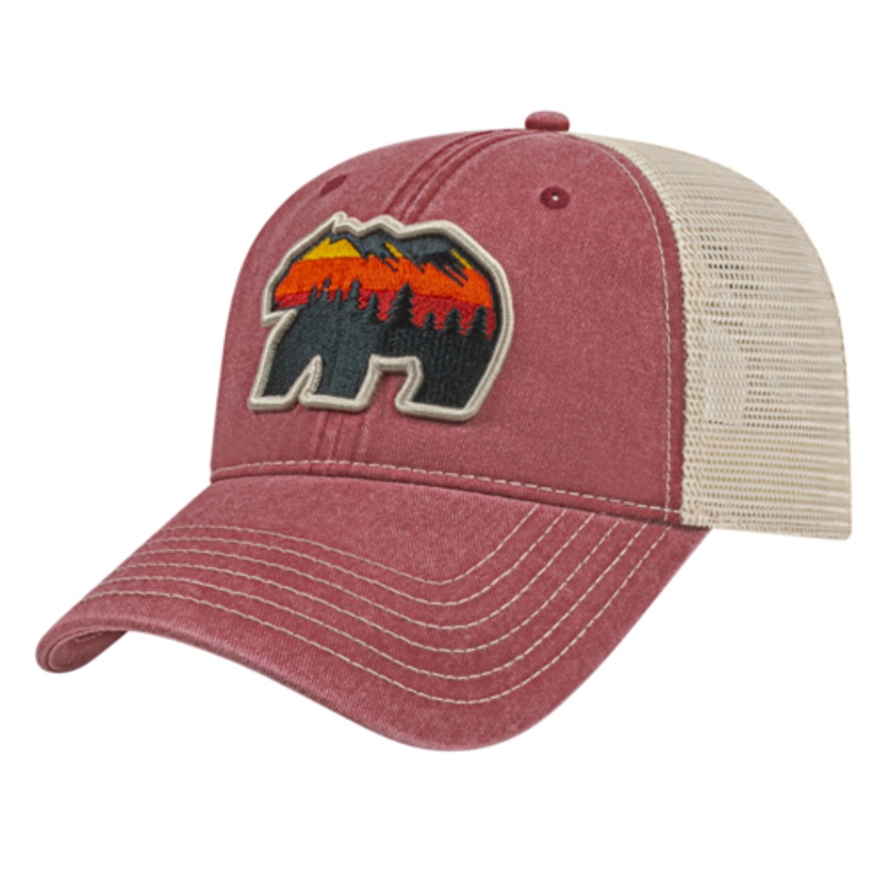 Cap America Custom Embroidered Hat with Logo – Washed Pigment Dyed Trucker Mesh Cap i3027