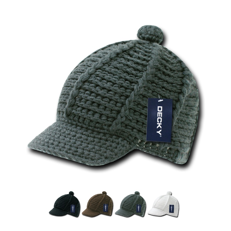 Decy 624 Reggae Cap, Knit Beanie Hat
