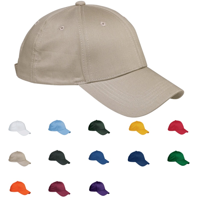 Big Accessories BX020 6-Panel Structured Twill Cap