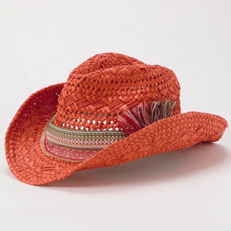 WESTERN HAT BELT|Natural|Brown|Orange