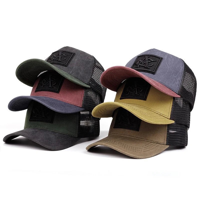 2025 Personalized Fashion New Baseball Hat CA Embroidered Mesh Hat Daily Wear Decorative