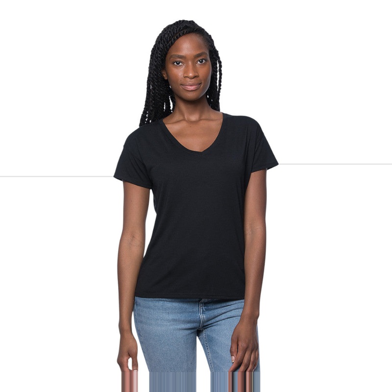 Royal Apparel 55117 Weekend Boxy V-Neck Tee Made in USA