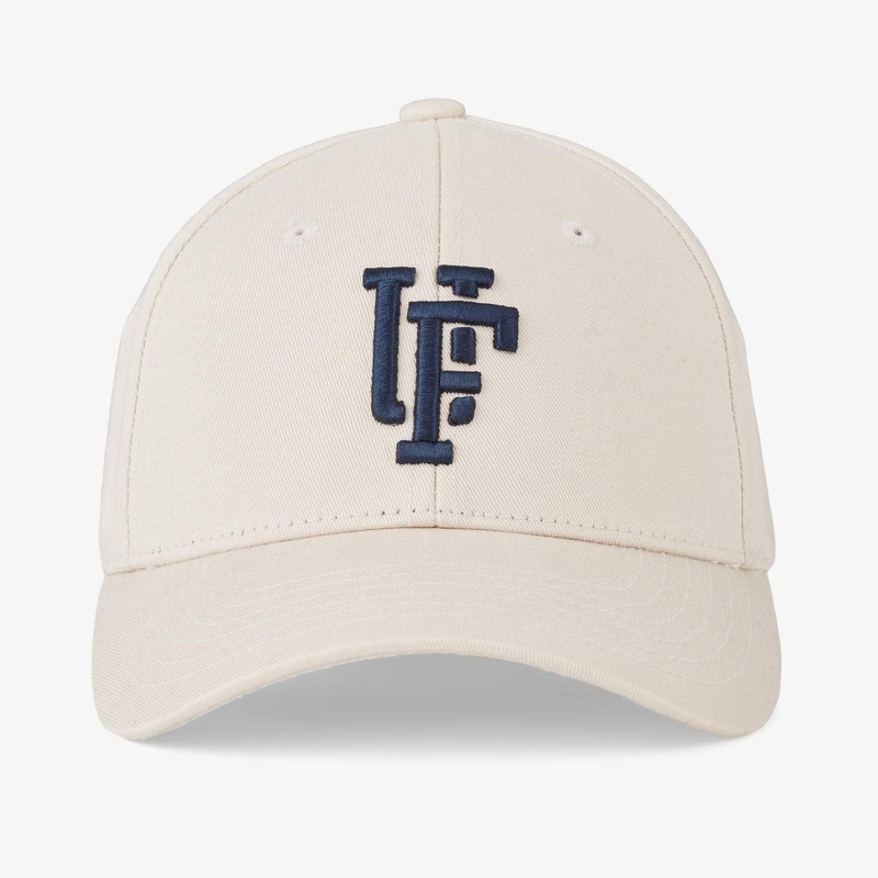 Upfront – Spinback Low Crown Baseball Cap – Stone/Dark Navy