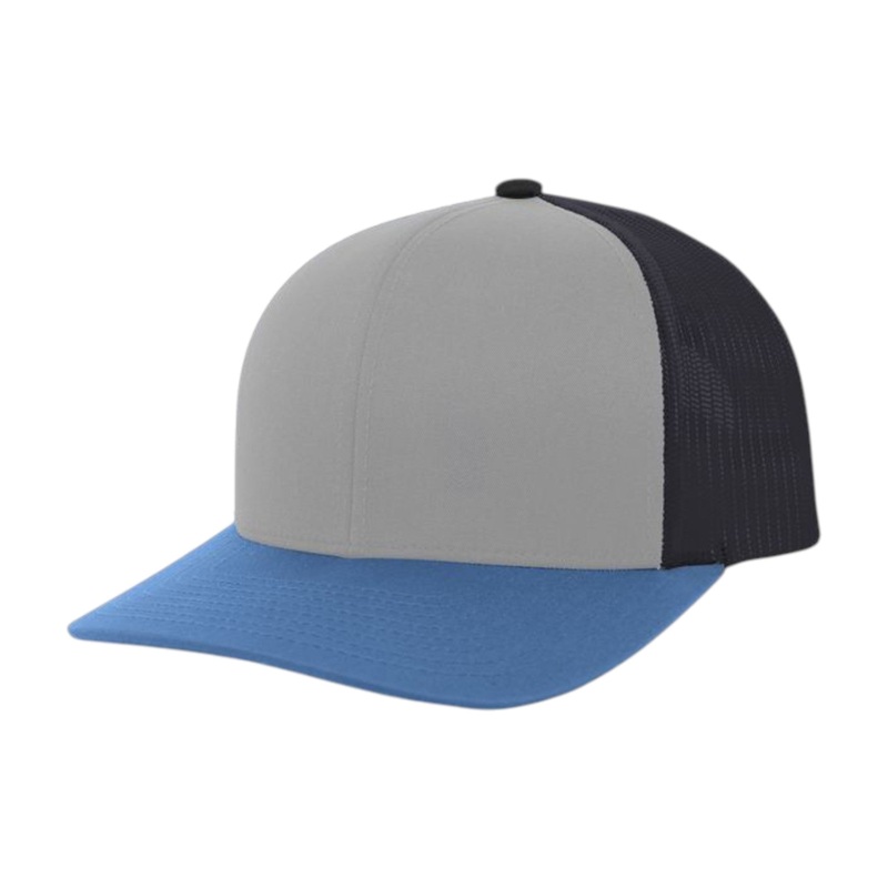 6-Panel Low-Profile Three-Tone Trucker Cap