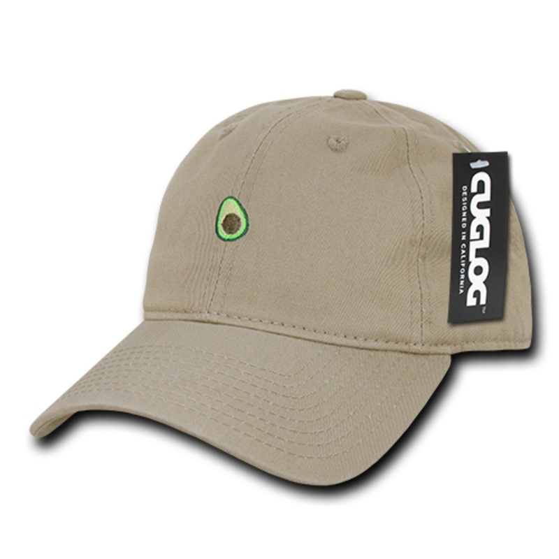 Avocado Guacamole Baseball Cap Dad Hat, 100% Cotton, Khaki
