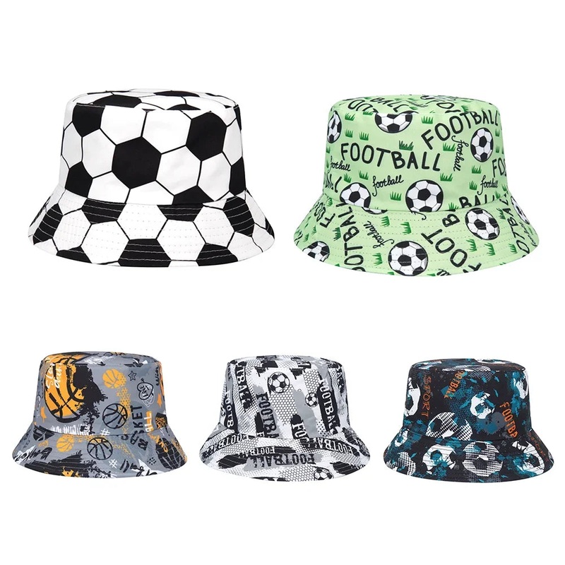 World Cup Football Printed Bucket Hat For Men Women