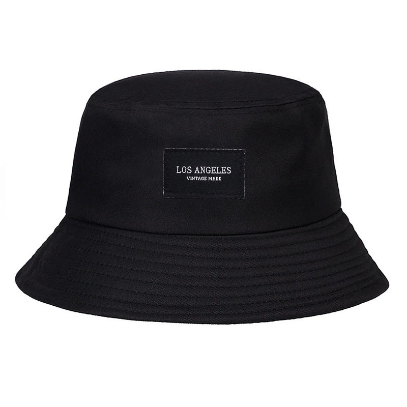 Bucket Hat Letter Embroidered Hip Hop