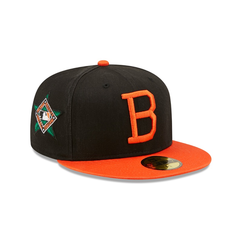 Baltimore Orioles Cooperstown Patch 59FIFTY Cap – Sort/Orange
