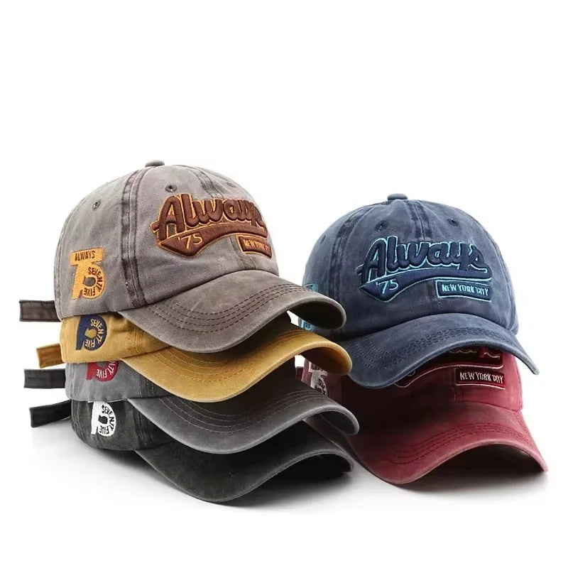 1pc Embroidered Baseball Cap with Fashionable Letter for Men and Women