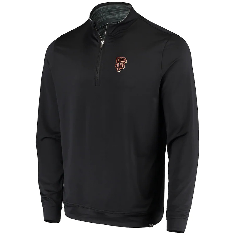 ’47 San Francisco Giants  Relay Fleece Pullover Sweatshirt – Black