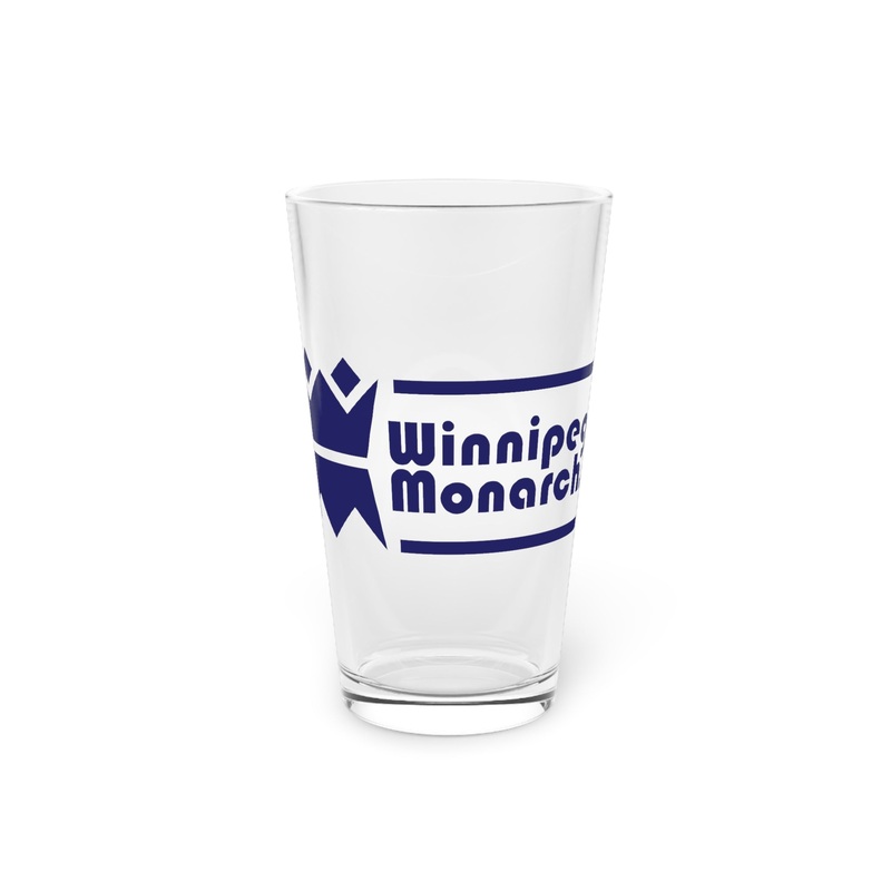 Winnipeg Monarchs Wide Pint Glass
