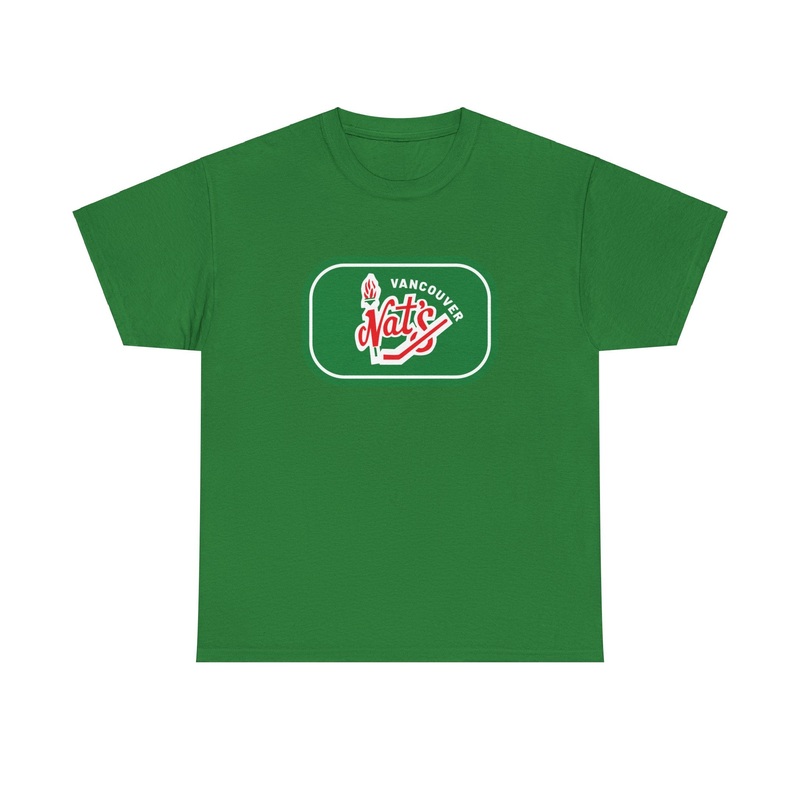 Vancouver Nats T-Shirt|Natural|Sport Grey|Military Green|Turf Green|White|S|M|L|XL|2XL|3XL|4XL|5XL