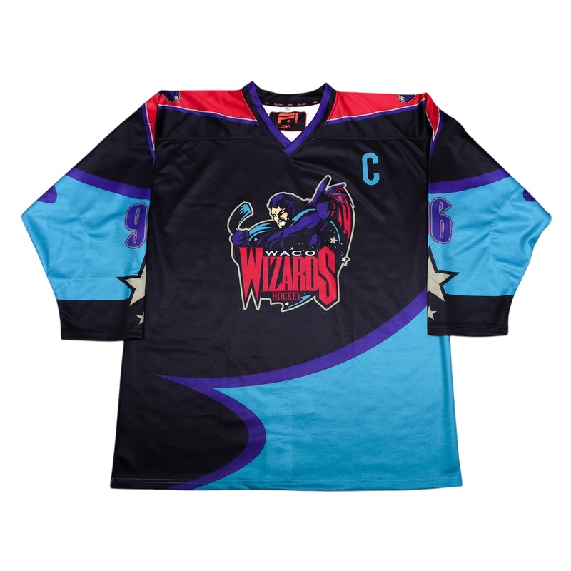 Waco Wizards 1996-97 Replica Black Jersey (CUSTOM – PRE ORDER)